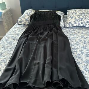 Beautiful black beaded gown.